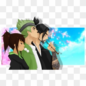 4 Iustar - Genji Hanzo Dva Samurai Champloo, HD Png Download - samurai champloo png