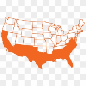 Transparent Texas State Outline Png - Us Map With Nebraska Highlighted, Png Download - sun outline png