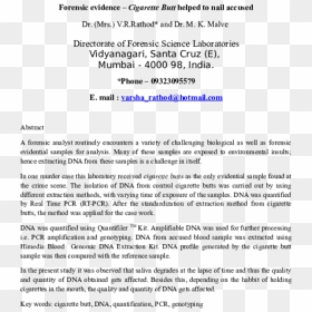 Document, HD Png Download - cigarette butt png