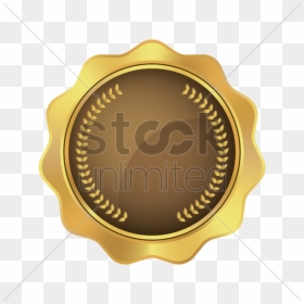 Brown And Gold Badge Clipart , Png Download - Design A Global Passport, Transparent Png - gold badge png