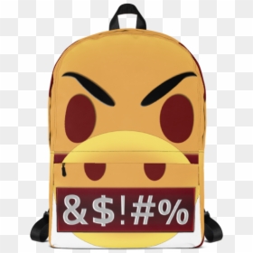 School Bag Mock Up, HD Png Download - backpack emoji png