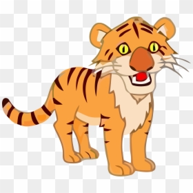 Young Tigger With Large Eyes Clipart Png Image Download - Siberian Tiger, Transparent Png - tiger eyes png