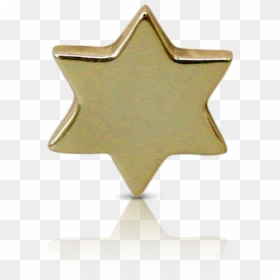 Flat David Star Gold - Badge, HD Png Download - gold badge png