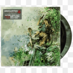 Uncharted 4 Vinyl Soundtrack 2xlp - Uncharted 4 Soundtrack, HD Png Download - nathan drake uncharted 4 png