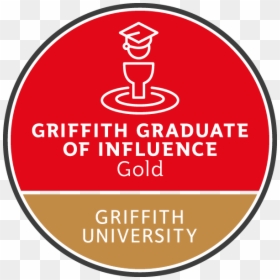 Griffith Graduate Of Influence - Circle, HD Png Download - gold badge png