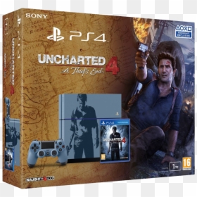 Uncharted 4 Ps4 Console Limited Edition, HD Png Download - nathan drake uncharted 4 png