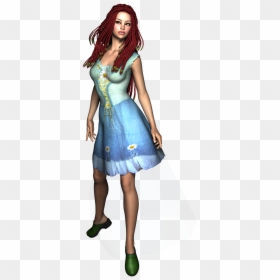Girl In Dress Png -fae Fairy Girl Fantasy Elf Png Image - Girl, Transparent Png - fairy godmother png
