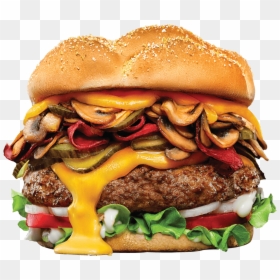 Double Jab Buffalo Burger, HD Png Download - burger and fries png