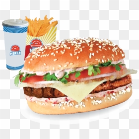Herfy Turkish Burger, HD Png Download - burger and fries png