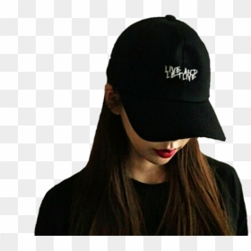 Ulzzang Korean Girl With Cap, HD Png Download - ulzzang png