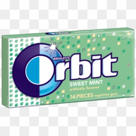 Orbit Sweet Mint Gum, HD Png Download - mint candy png