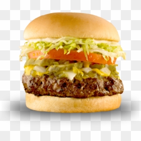 Fat Burger Original, HD Png Download - burger and fries png