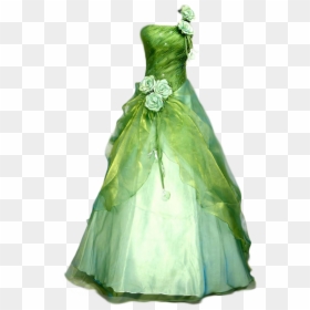 Ball Gown Clipart - Princess And The Frog Inspired Dress, HD Png Download - dresses png