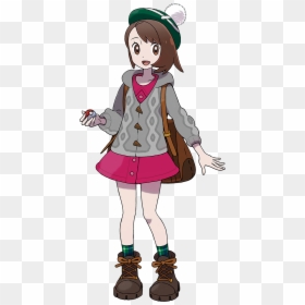 Sword Shield Female Trainer - Pokemon Sword And Shield Protagonist, HD Png Download - shield and sword png