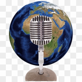 Flat Earth Transparent, HD Png Download - podcast microphone png