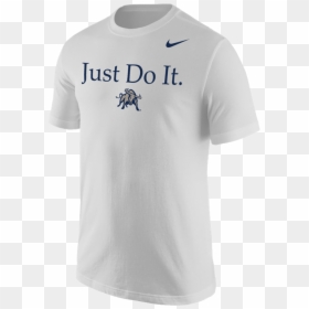 Just Do It Aggie Bull Nike T-shirt White - Active Shirt, HD Png Download - nike just do it png