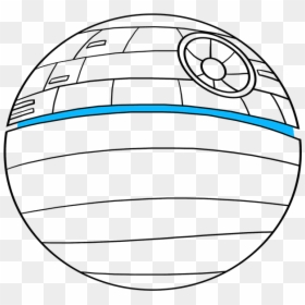 How To Draw Death Star From Star Wars - Draw Death Star, HD Png Download - death star png transparent