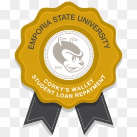 Corky"s Wallet Student Loan Repayment Badge - Emporia State University, HD Png Download - walle png