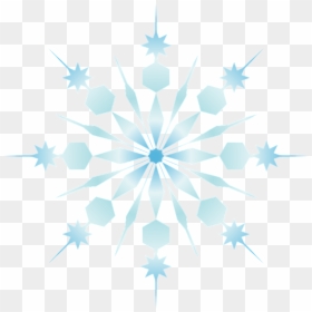 Transparent Background Snowflake Clipart, HD Png Download - blue snowflake png