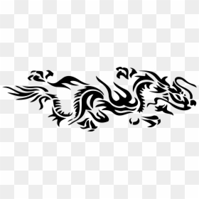 Visual Arts,art,monochrome Photography - Japanese Dragon Tattoo Transparent, HD Png Download - japanese tattoo png