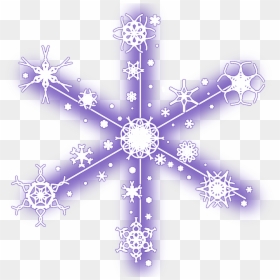 Christmas Snowflakes Snow Stickers, HD Png Download - blue snowflake png