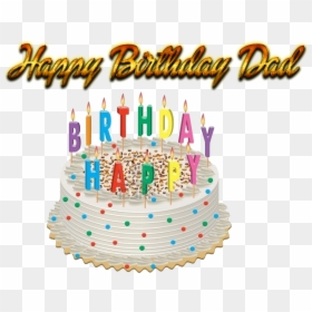 Happy Birthday Dad Png Free Background - Torta Con Candeline, Transparent Png - happy birthday background png