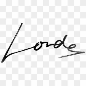 Lorde Signature, HD Png Download - lorde png