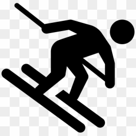 Skiing Cartoon, HD Png Download - snowboarder png