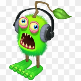 Furcorn With Headphones - My Singing Monster No Background Furcorn, HD Png Download - skull with headphones png