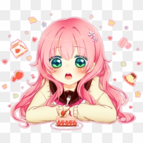 Transparent Happy Anime Girl Png - Happy Birthday Anime Girl, Png Download - manga girl png