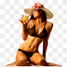 Bikini Beach Girls Png, Transparent Png - swimsuit model png