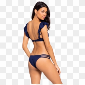 Femme En Sous Vetement Bleu, HD Png Download - swimsuit model png
