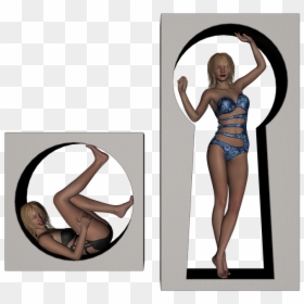 Model, Swimsuit, Bikini, Sexy, Fashion, Swimwear, Body - Illustration, HD Png Download - swimsuit model png