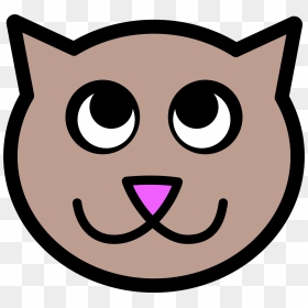 Cat Face Png Cartoon, Transparent Png - kitten face png