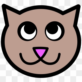 Cat Face Png Cartoon, Transparent Png - kitten face png