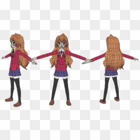 Aisaka Taiga Anime Model - Download 3d Anime Models, HD Png Download - vhv