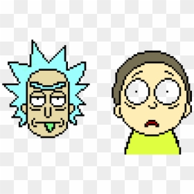Pixel Rick And Morty, HD Png Download - rick face png