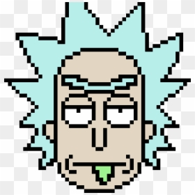 Rick And Morty Pixel Art , Png Download - Pixel Rick And Morty, Transparent Png - rick face png