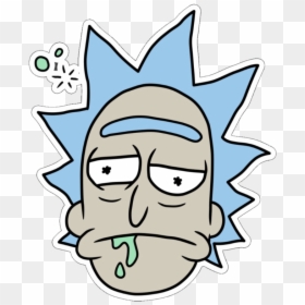 #rickandmorty #morty #rick #minirick #like #likeforfollow - Sticker, HD Png Download - rick face png