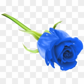 Blue Clip Art Roses - Pink Rose Image Hd, HD Png Download - rose clip art png