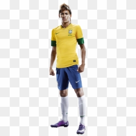 Brazil 12 13 Home Kit , Png Download - Neymar Full Size Hd, Transparent Png - ronaldinho png