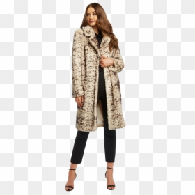 Bardot Snake Fur Coat, HD Png Download - fur coat png