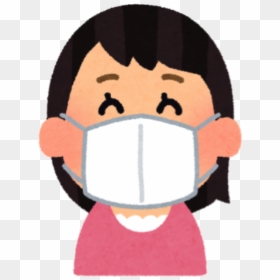 Sick Person Fever Clipart Wearing Surgical Mask Transparent - Sick Face Mask Clipart, HD Png Download - surgical mask png