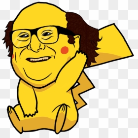 Danny Devito Pikachu Drawing, HD Png Download - danny devito face png