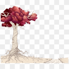 Branched Roots, HD Png Download - tree root png