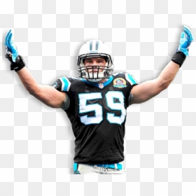 Drawings Of Luke Kuechly, HD Png Download - panthers helmet png