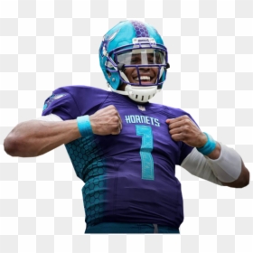 Charlotte Hornets Football Uniform, HD Png Download - panthers helmet png