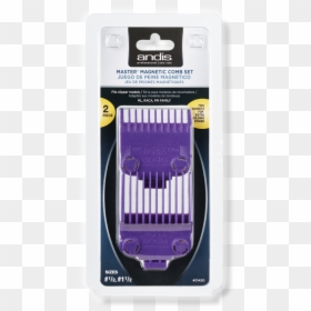 Master® Magnetic Comb Set Dual Pack - Andis Double Magnetic Guards, HD Png Download - barber comb png