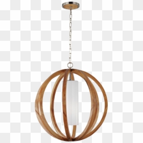 Wooden Ball Ceiling Light, HD Png Download - pendant light png