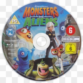 Transparent Monsters Vs Aliens Clipart - Monsters Vs Aliens Disc, HD Png Download - bluray png